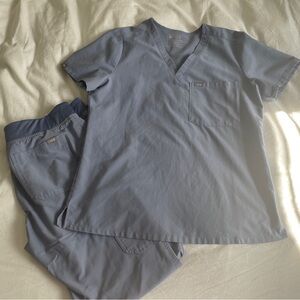 Figs Lilac Grey Scrub Set